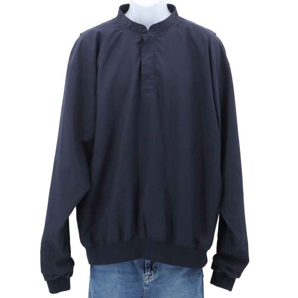 Zero Restriction Mens Pullover Golf Jacket Navy‎ Size Large Microfiber